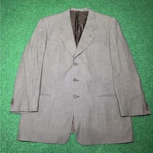 Vintage 80s 90s Armani Suit Jacket Blazer, Saks Fifth Avenue Designer Wool Large